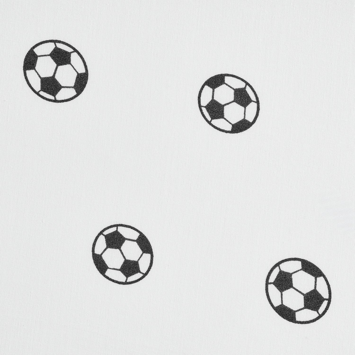Argos Home Football Printed White Fitted Sheet - Double