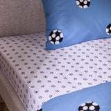 Argos Home Football Printed White Fitted Sheet - Double