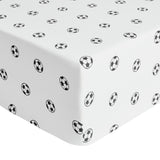 Argos Home Football Printed White Fitted Sheet - Double