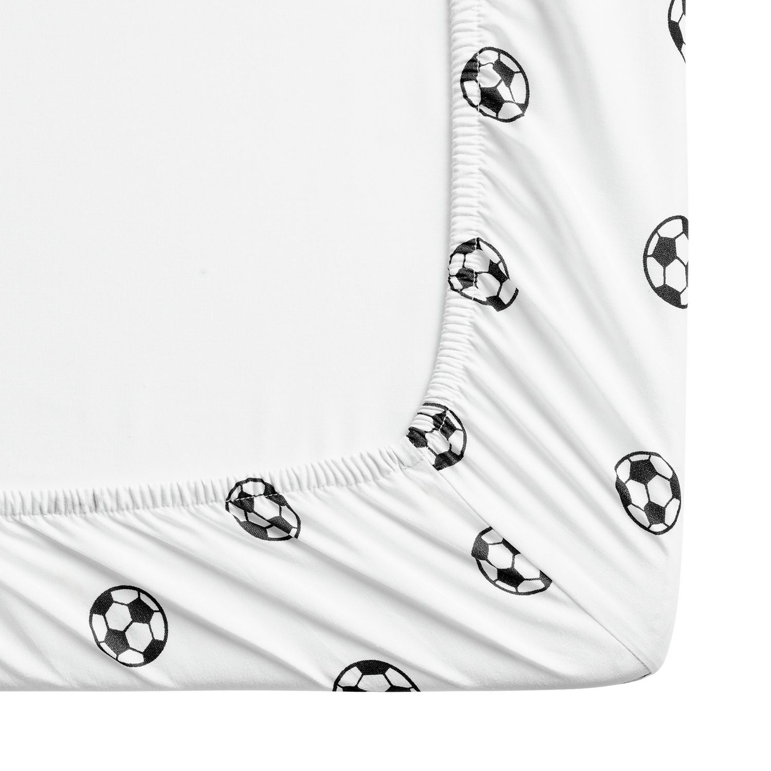 Argos Home Football Printed White Fitted Sheet - Double