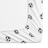 Argos Home Football Printed White Fitted Sheet - Double
