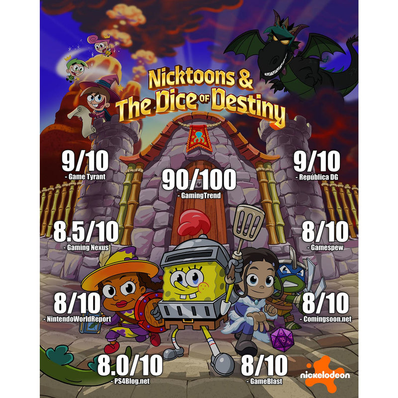 Nickelodeon Nicktoons Dice of Destiny Nintendo Switch 2 game (British brand)