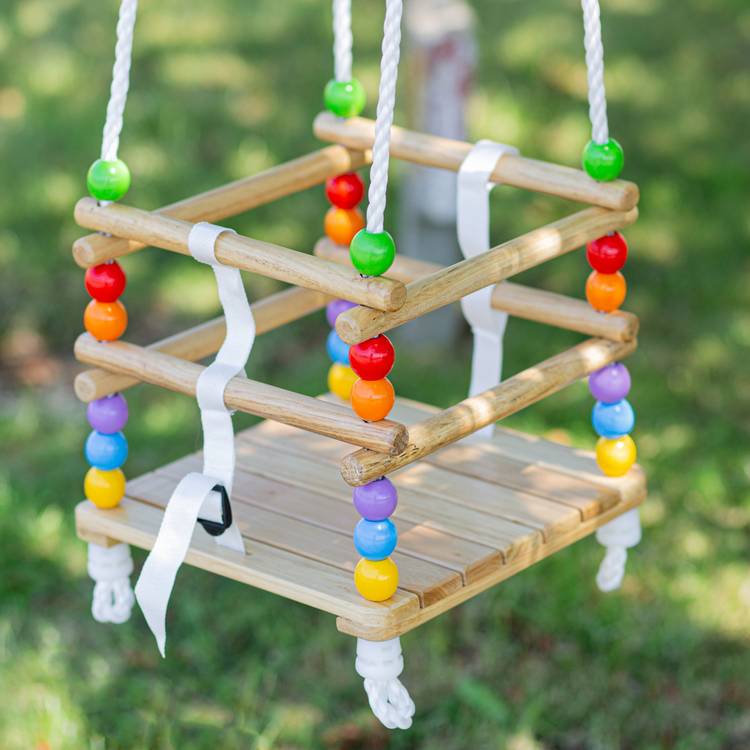Bigjigs Toys Cradle Swing for toddlers - British product