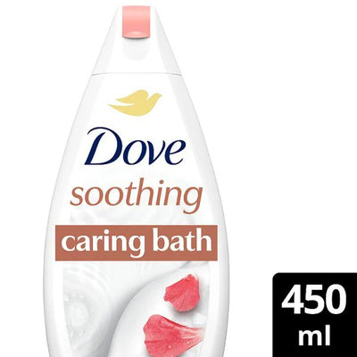 Superdrug Dove Soothing Almond Cream And Hibiscus Bath Soak 450ml- Buy online at McGrocer