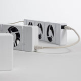 SpeedComfort radiator fan trio set white, imported from the UK