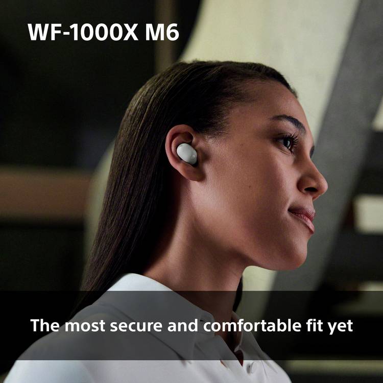 Sony WF-1000XM6 noise cancelling earbuds silver, UK version