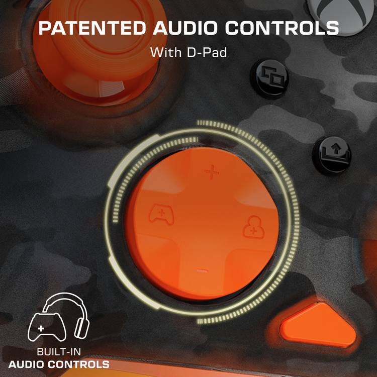 Turtle Beach Rematch Core wired controller Camo Orange, imported from the UK