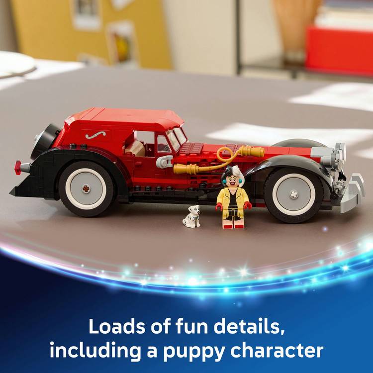 LEGO Disney Cruella's Car building set 43277, imported from the UK