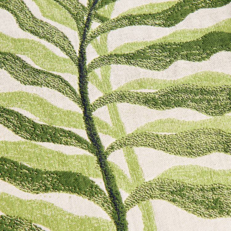 Habitat Leaf Jacquard throw green 150x125cm (British brand)