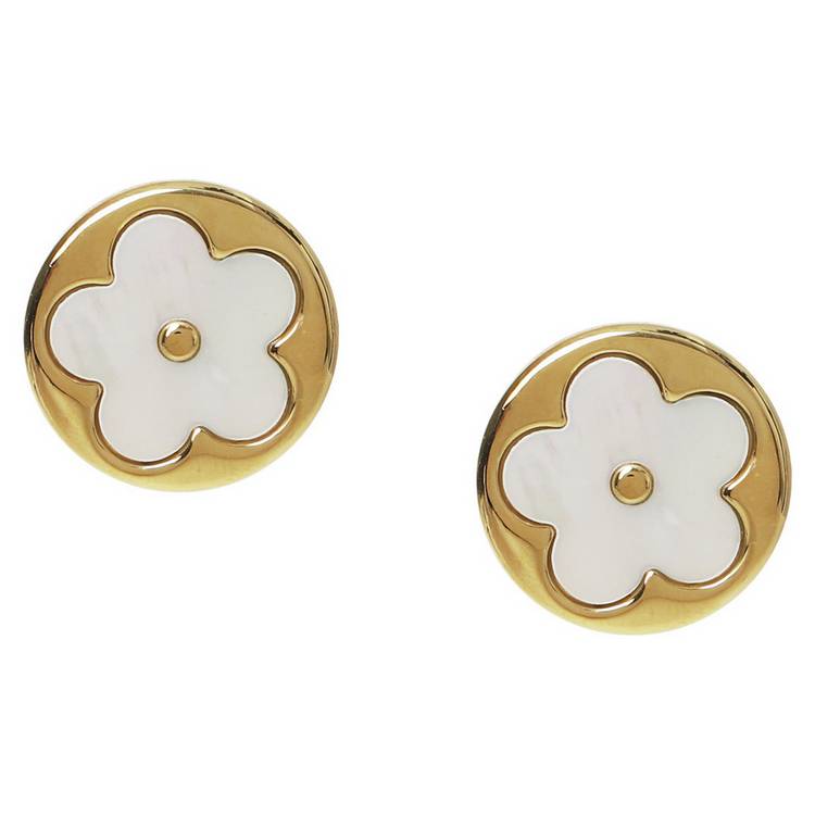 Liars & Lovers Stainless Steel Circle Flower Stud Earrings