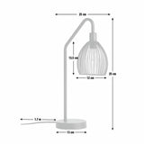 Argos Home Nyx metal table lamp black, UK version