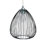 Argos Home Nyx black metal lampshade 24.5cm, imported from the UK