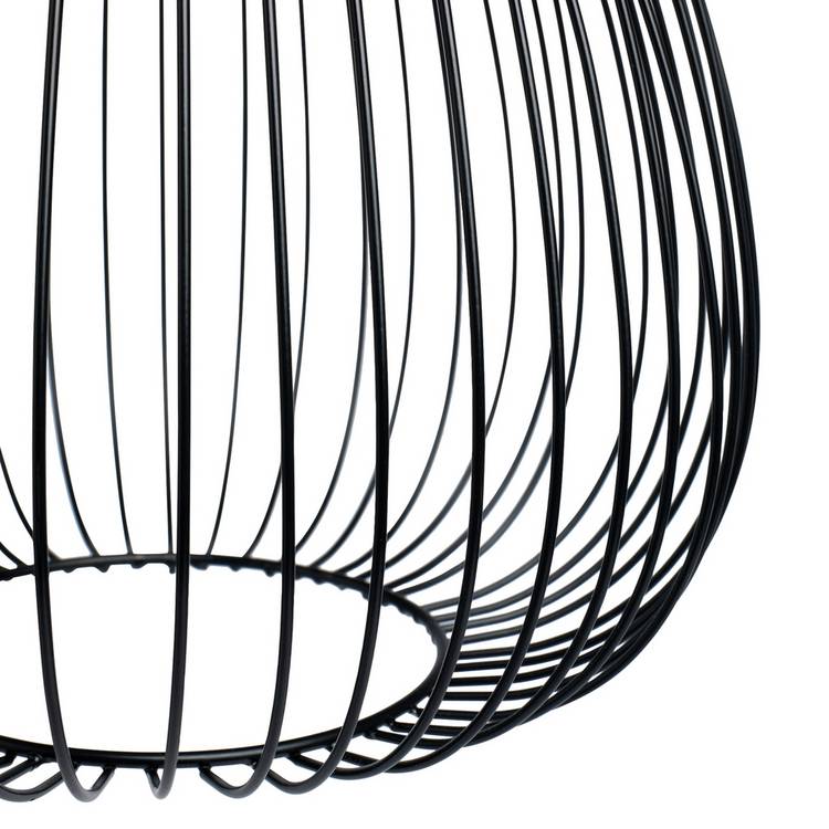 Argos Home Nyx black metal lampshade 24.5cm, imported from the UK