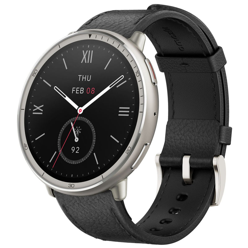 Amazfit Active 2 Premium smart watch black leather - British product