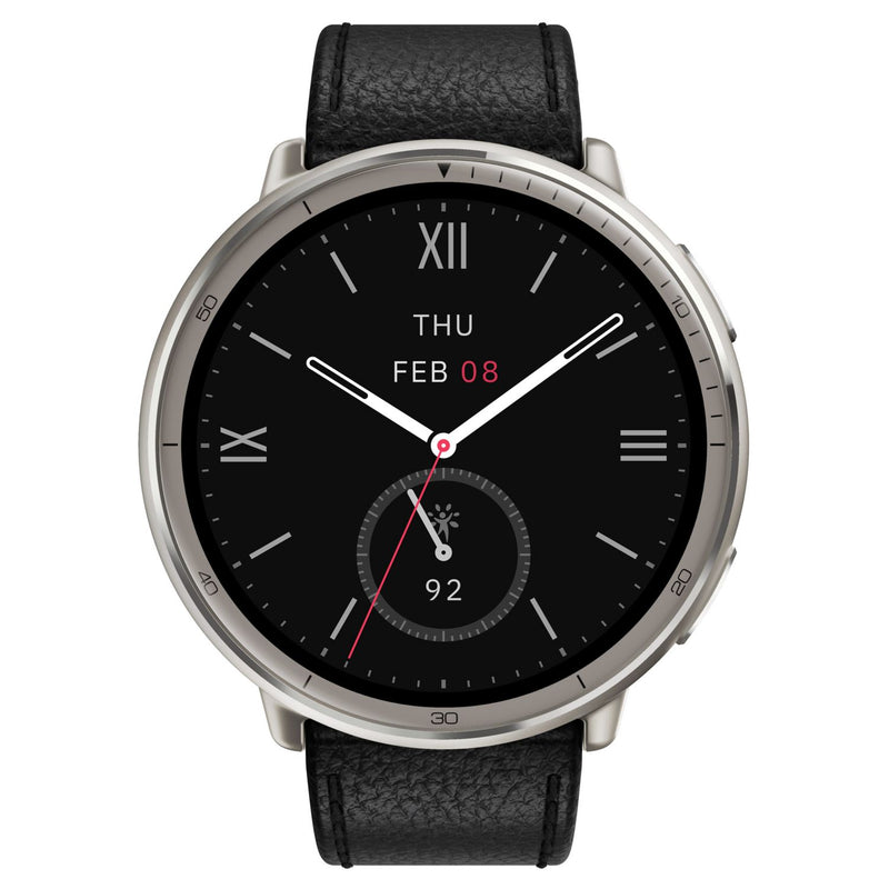 Amazfit Active 2 Premium smart watch black leather - British product