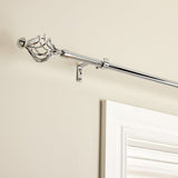 Argos Home chrome extendable curtain pole 120-210cm (British brand)