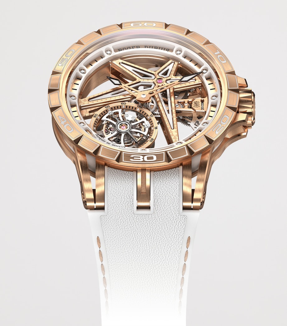 Roger Dubuis Excalibur Spider Monotourbillon pink gold watch 39mm (British brand)