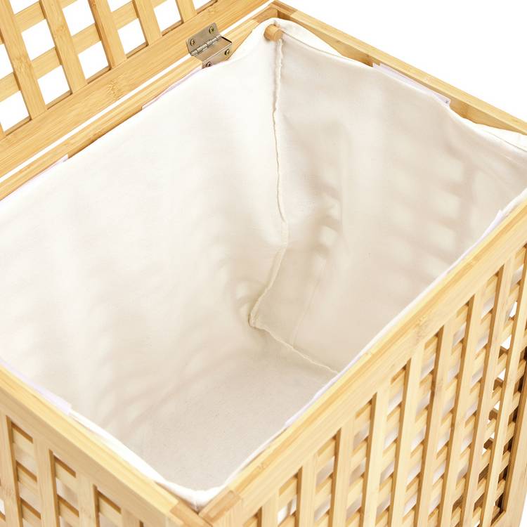 Habitat 100L natural bamboo storage bin, imported from the UK