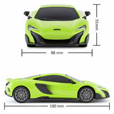 CMJ McLaren 675LT Green 1:24 RC car, UK version