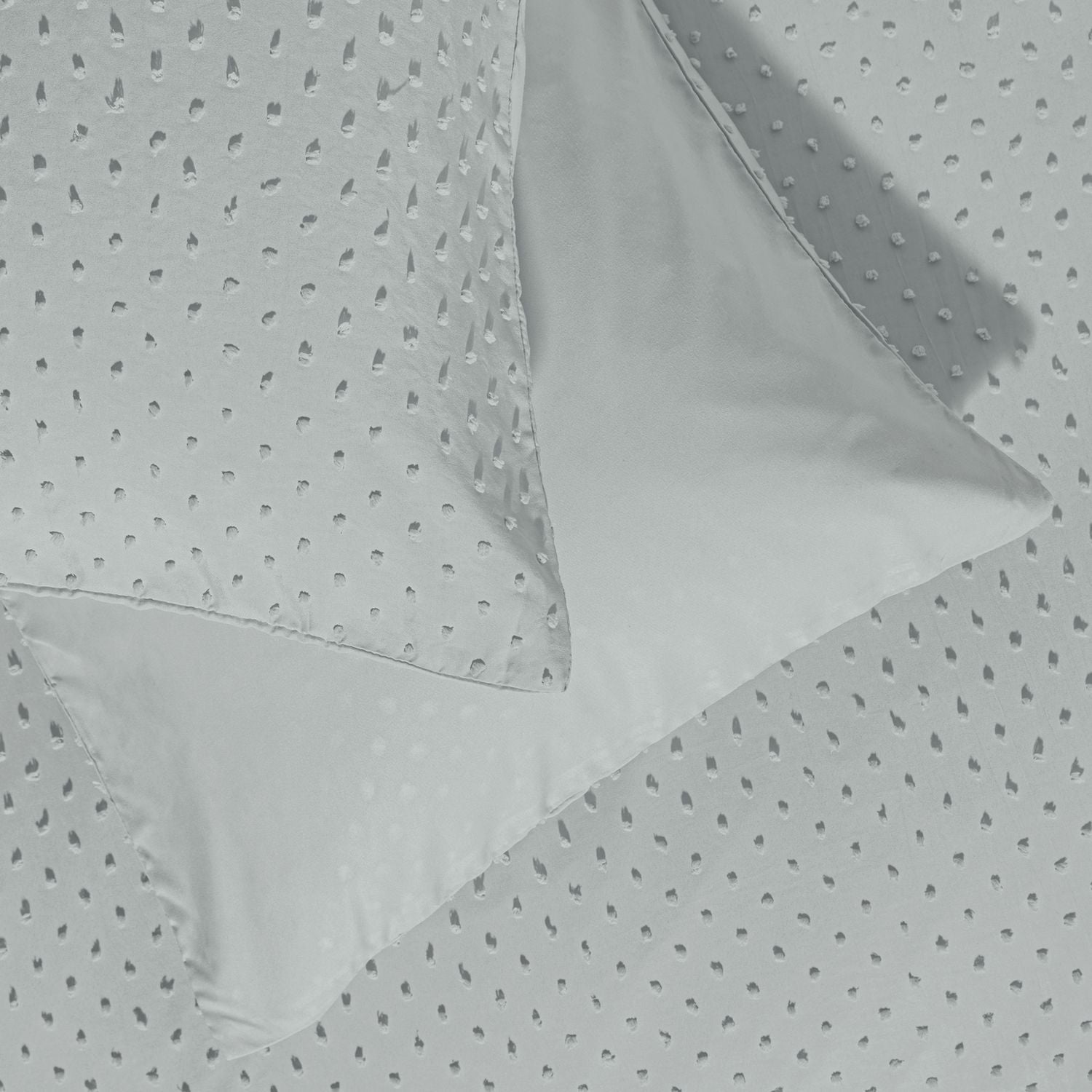 Argos Home Embroidered Dot Grey Bedding Set - Double