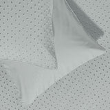 Argos Home Embroidered Dot Grey Bedding Set - Double