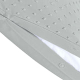Argos Home Embroidered Dot Grey Bedding Set - Double