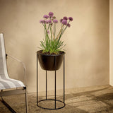 Argos Home large black metal planter 60cm (British brand)