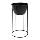 Argos Home large black metal planter 60cm (British brand)