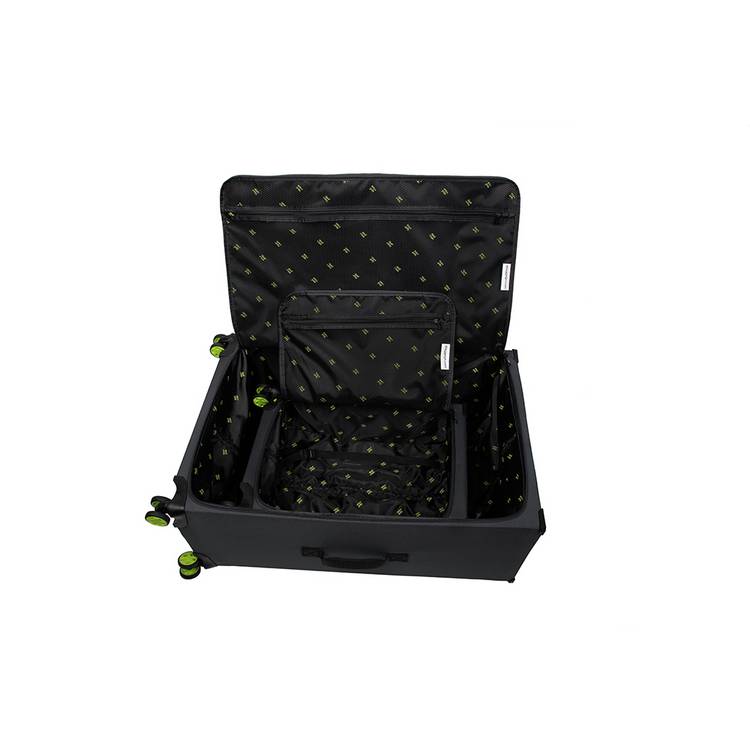 it Luggage cabin suitcase Charcoal Lime 32L, imported from the UK