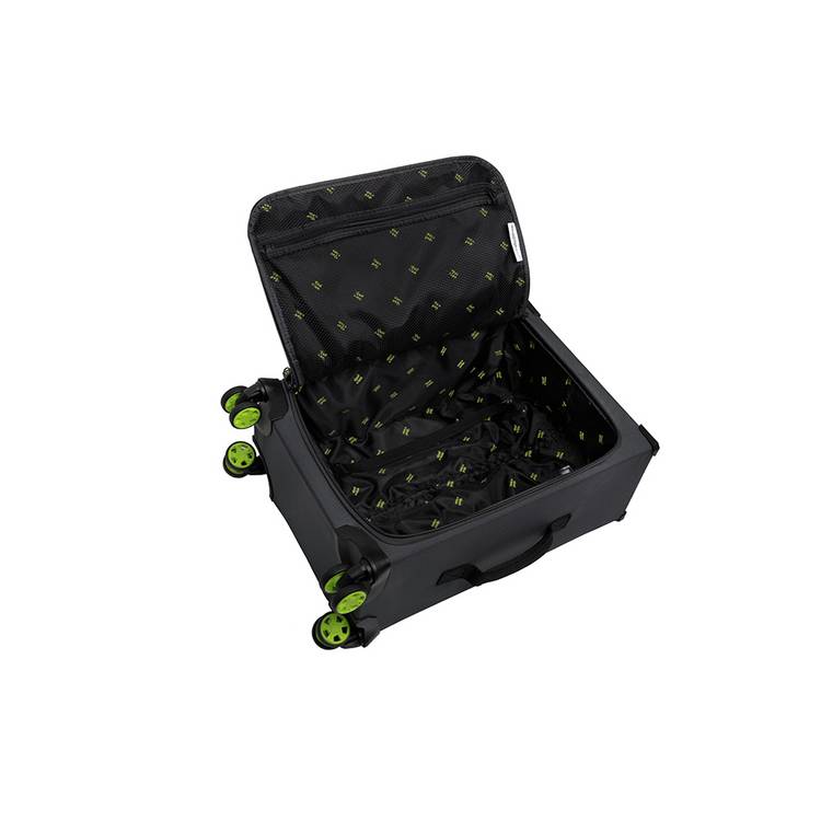 it Luggage cabin suitcase Charcoal Lime 32L, imported from the UK