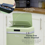 Swan sage 45L retro square sensor bin, UK version