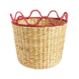 Habitat Woven Seagrass Basket Red Wiggle Edge - British product