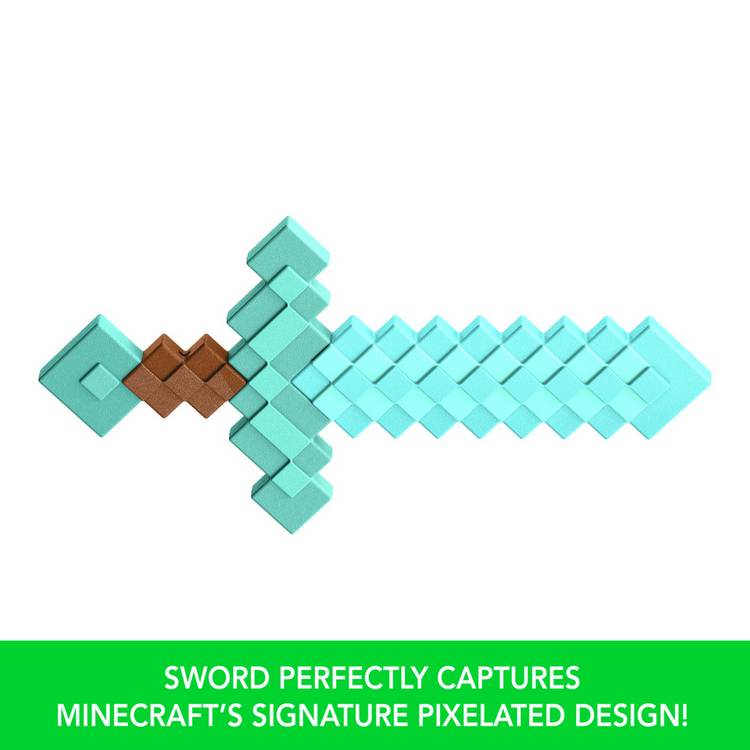 Minecraft Diamond Sword battle toy kid-sized (British brand)