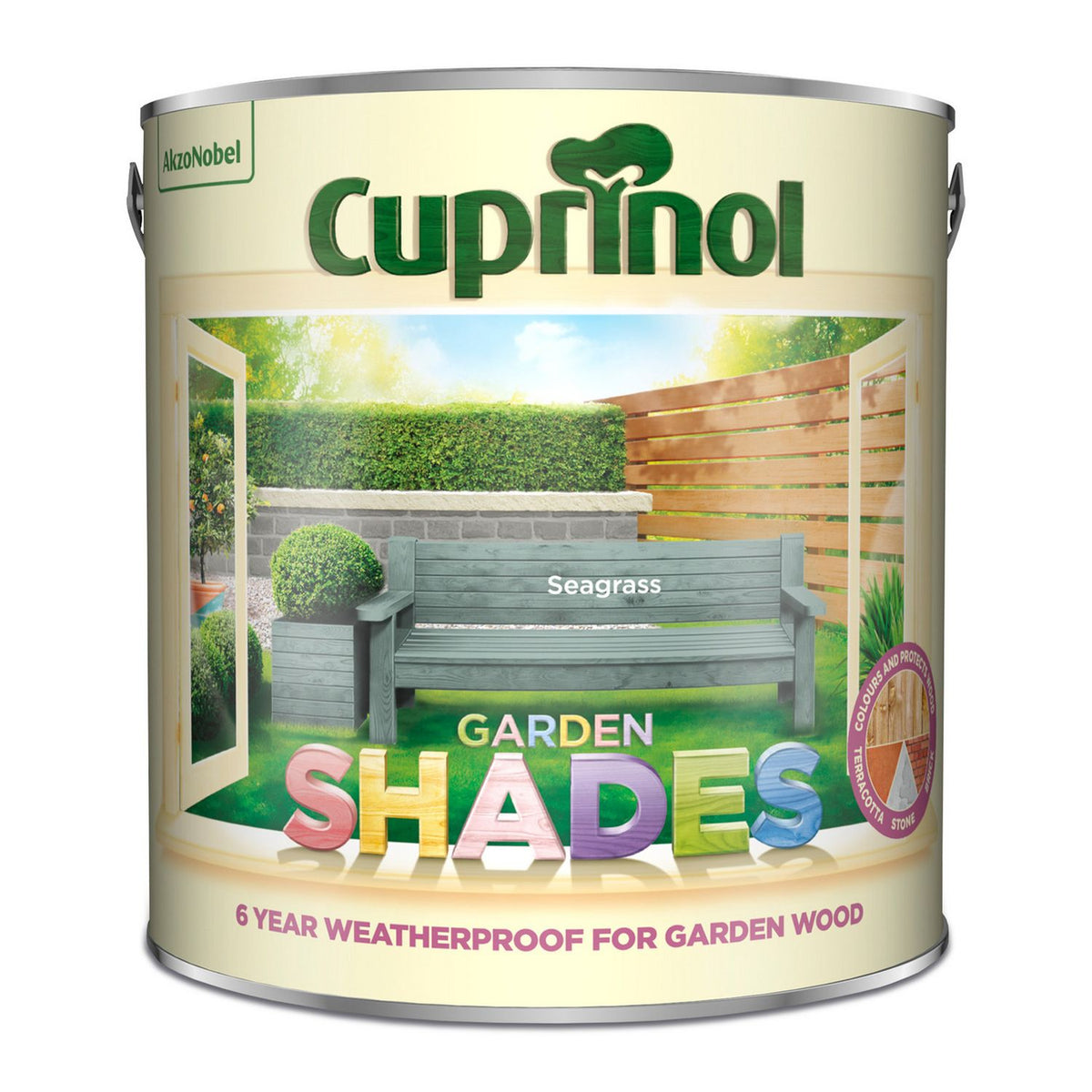 Cuprinol Seagrass garden paint 2.5L - British product
