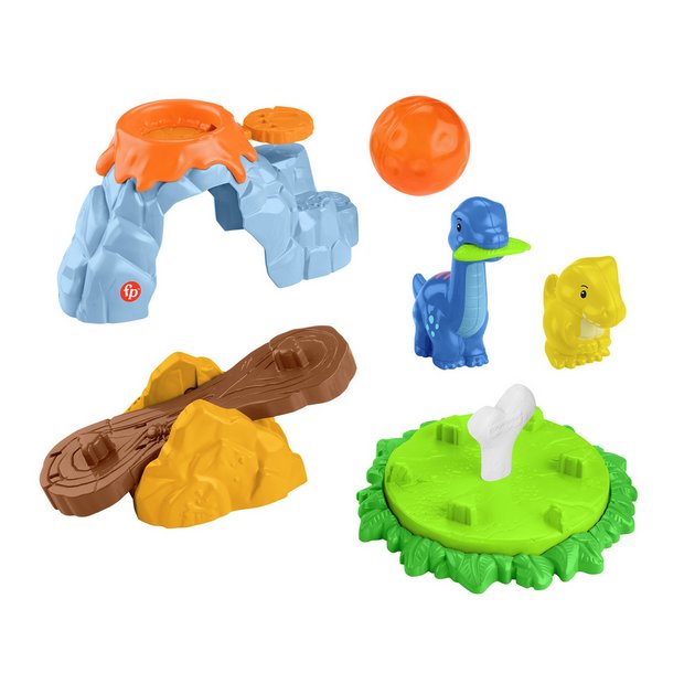 Fisher-Price Little People Spin & Play dinosaur playset, imported from the UK