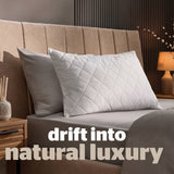 Silentnight luxury quilted duck feather medium pillow - British product