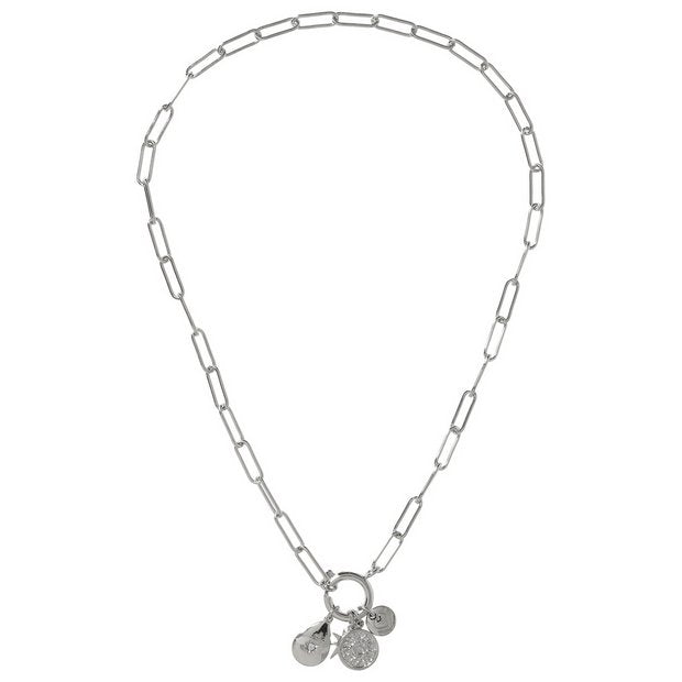 Liars & Lovers mixed charm pendant silver tone necklace, UK version