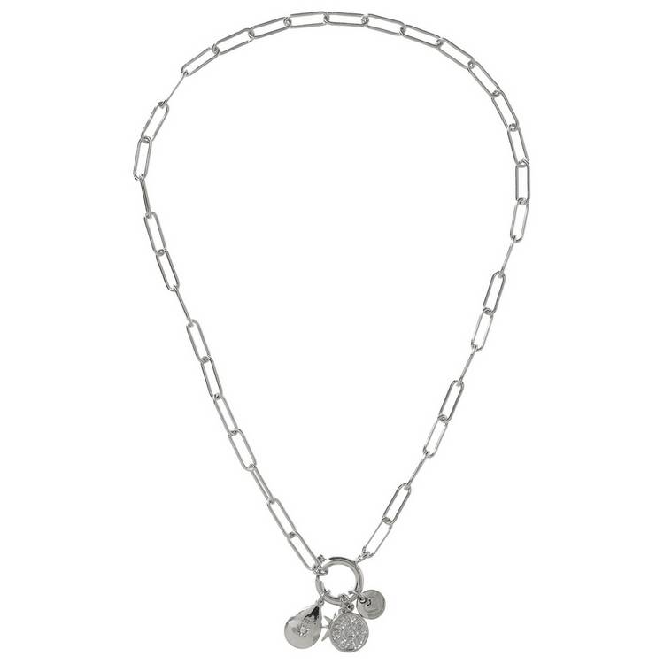 Liars & Lovers Silver Tone Mixed Charm Pendant Necklace