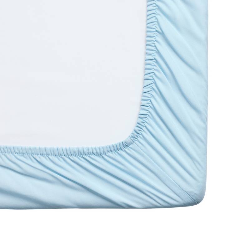 Habitat fitted sheet pale blue single - British product