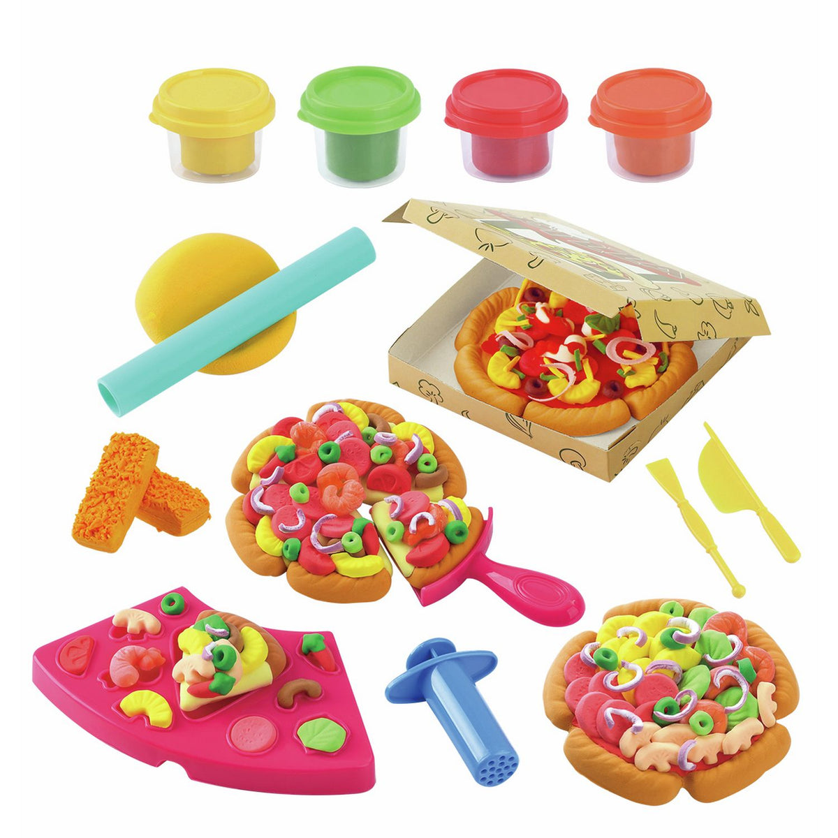 Chad Valley pizza making set with dough and tools, UK version