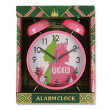 Wicked pink analogue kids alarm clock with twin bells, UK version