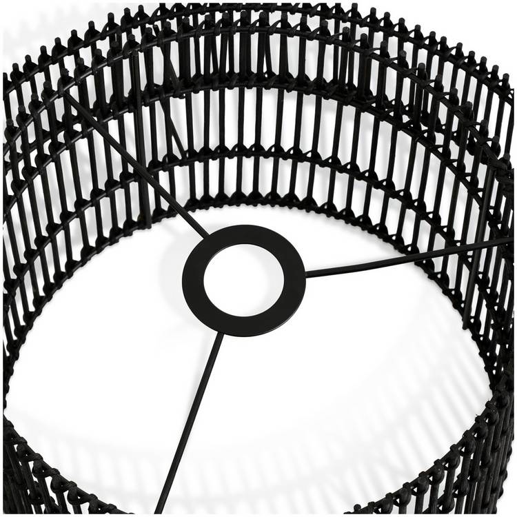 Argos Home black bamboo 2 tier lampshade 40cm - British product