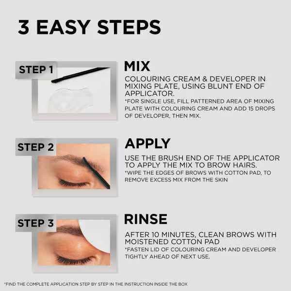 L'Oreal Paris Brow Color Semi-Permanent Tint Dark Blonde, UK version
