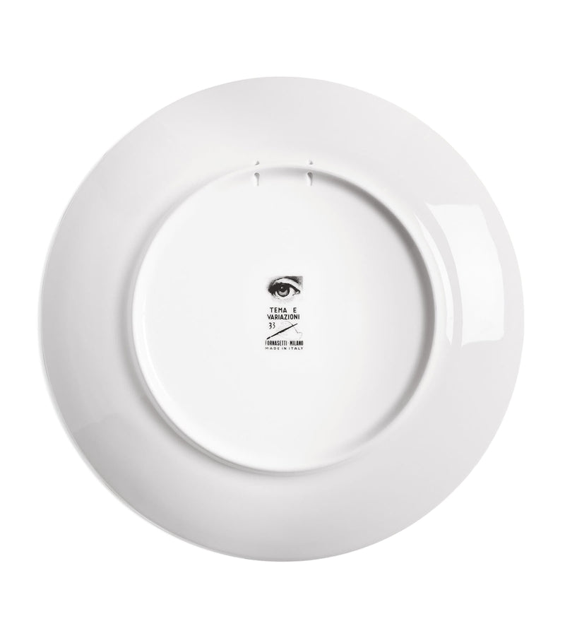Fornasetti Tema e Variazioni No. 33 wall plate 26cm - British product