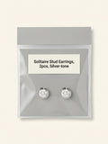 Cartier d'Amour medium 18ct white gold diamond stud earrings - British product