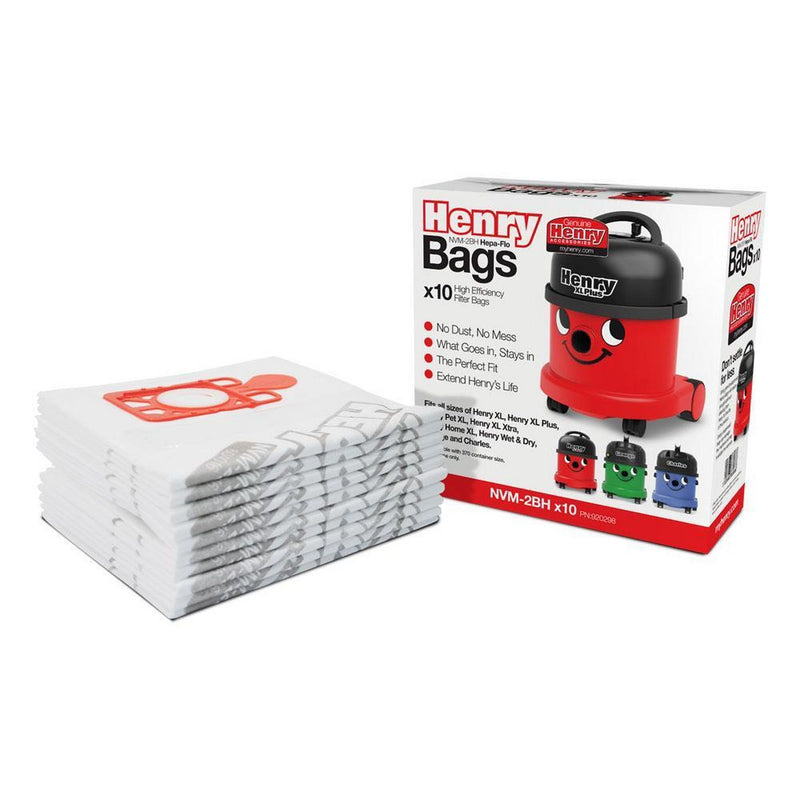 Henry HepaFlo XL filter dust bags 10 pack, UK version