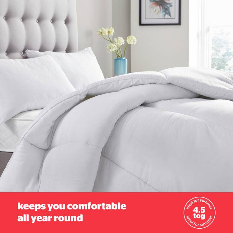 Silentnight Bounceback 4.5 Tog duvet single - British product