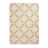 Habitat wool rug crosshatch square beige 120x170cm - British product