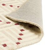 Habitat wool rug crosshatch square beige 120x170cm - British product