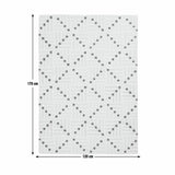 Habitat wool rug crosshatch square beige 120x170cm - British product